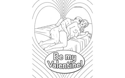 MY NAUGHTY VALENTINE COLOURING BOOK