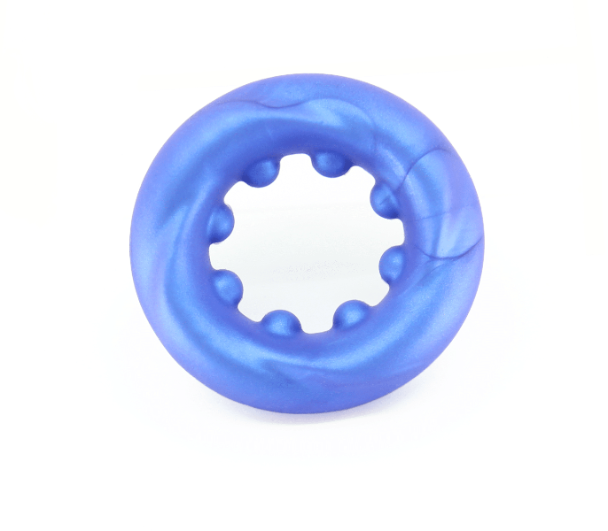 LOVE IN LEATHER TEXTURED LIQUID SILICONE BLUE