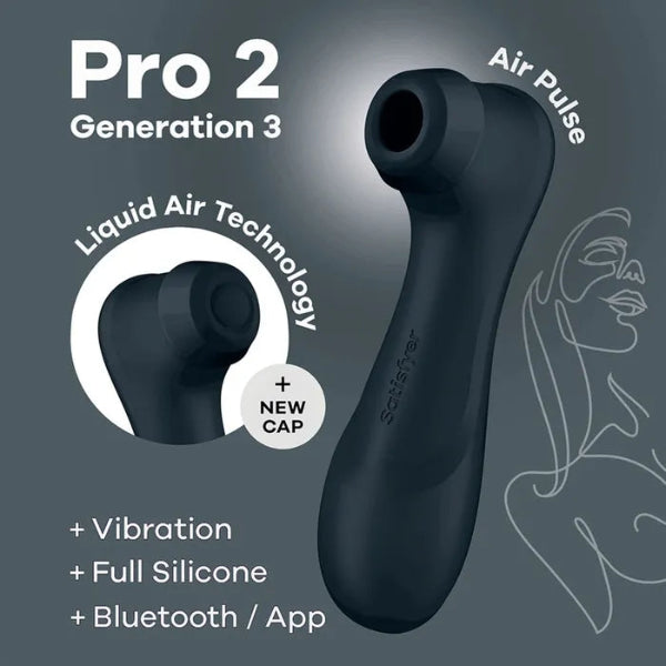 SATISFYER PRO 2 GEN 3 APP CONTROL DARK GREY