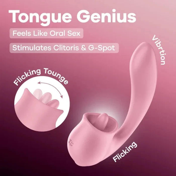 SATISFYER TONGUE GENIUS PINK