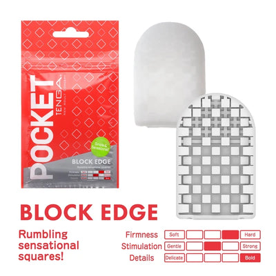 TENGA POCKET SLEEVE BLOCK EDGE