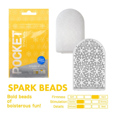 TENGA POCKET SLEEVE SPARK BEADS