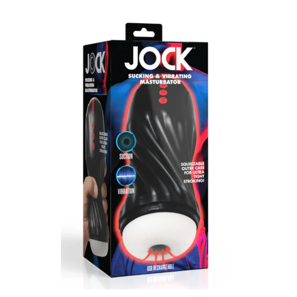 JOCK SUCKING & VIBRATING STROKER