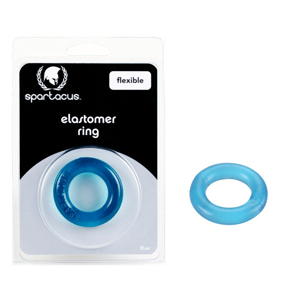 RELAXED FIT ELASTOMER COCK RING BLUE