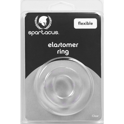 RELAXED FIT ELASTOMER COCK RING CLEAR