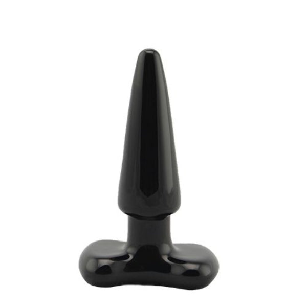 SPARTICUS ANAL PLUG SMALL GLASS BLACK