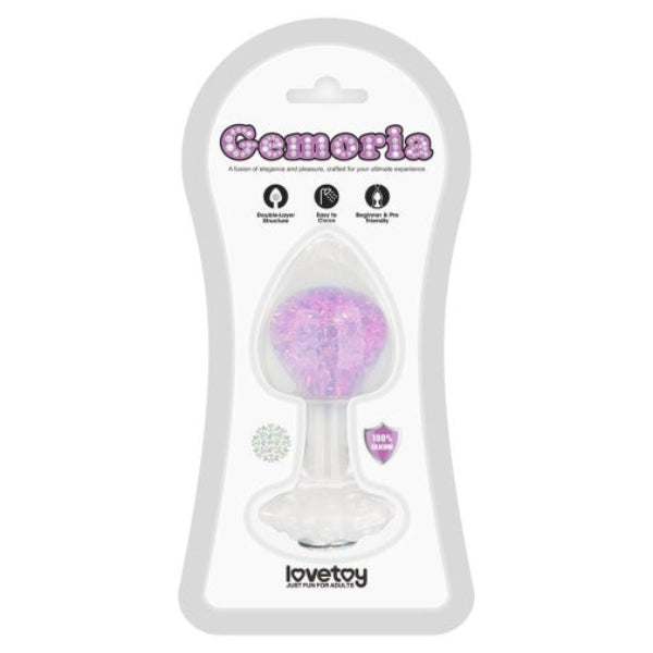 GEMORIA TRANSLUSCENT PURPLE BUTT PLUG