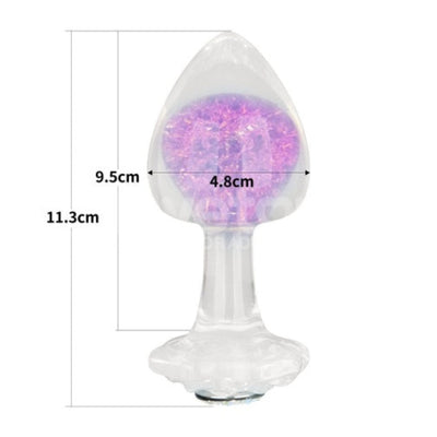 GEMORIA TRANSLUSCENT PURPLE BUTT PLUG