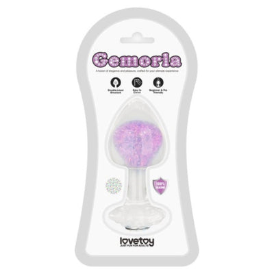 GEMORIA TRANSLUSCENT PURPLE BUTT PLUG