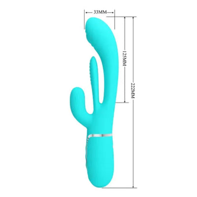 PARTY UP ANDY MULTI FUNCTION VIBRATOR TEAL