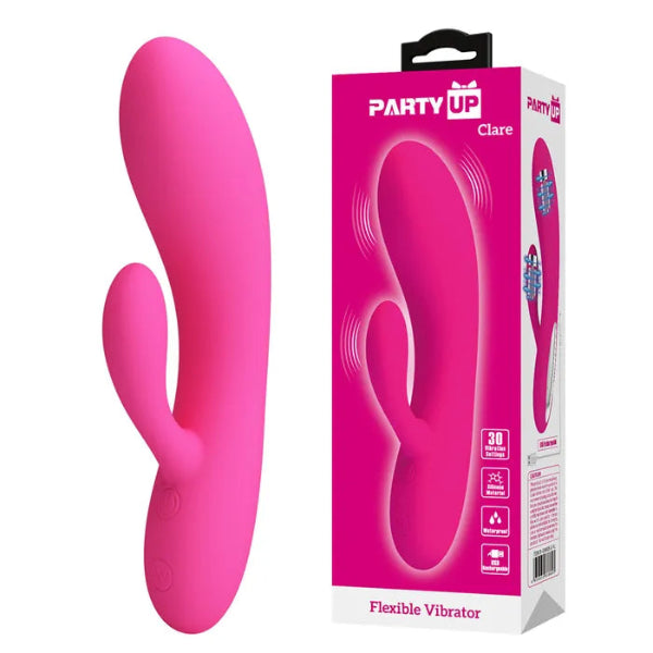 PARTY UP CLARE FLEXIBLE VIBRATOR PINK