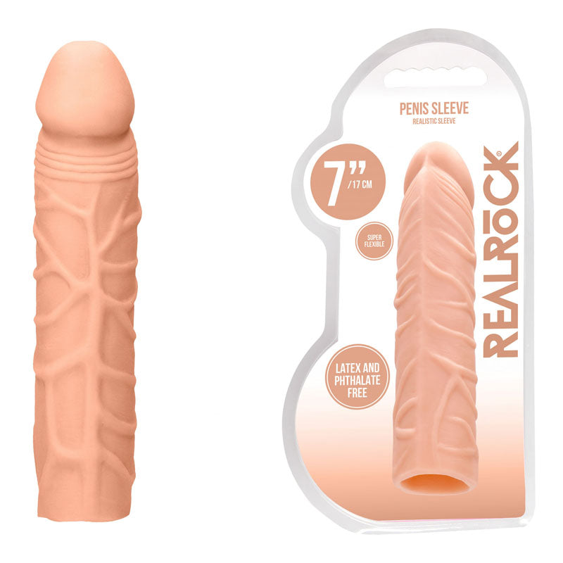 REAL ROCK PENIS SLEEVE 16.8CM FLESH