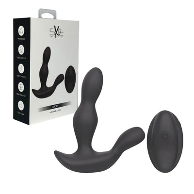 SXE RICKY REMOTE CONTROL ANAL PROSTATE MASSAGER BLACK