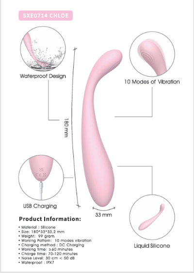 SXE CHLOE G-SPOT VIBRATOR PINK