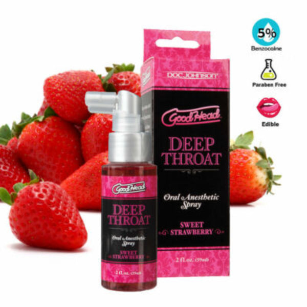 GOOD HEAD DEEP THROAT SPRAY STRAWBERRY 59ML