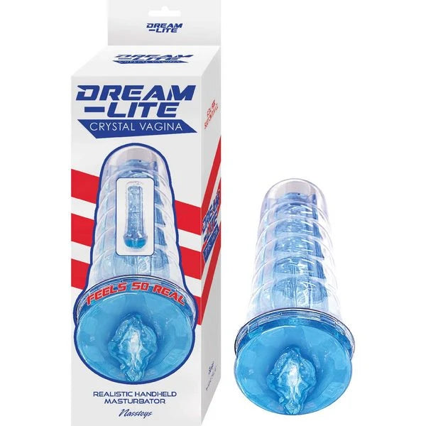 DREAM LITE CRYSTAL VAGINA MASURBATOR BLUE