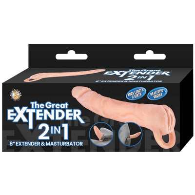 THE GREAT EXTENDER 2 IN 1 - 8 INCH FLESH