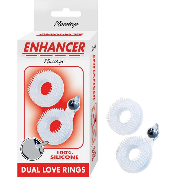 ENHANCE DUAL LOVE C-RING CLEAR