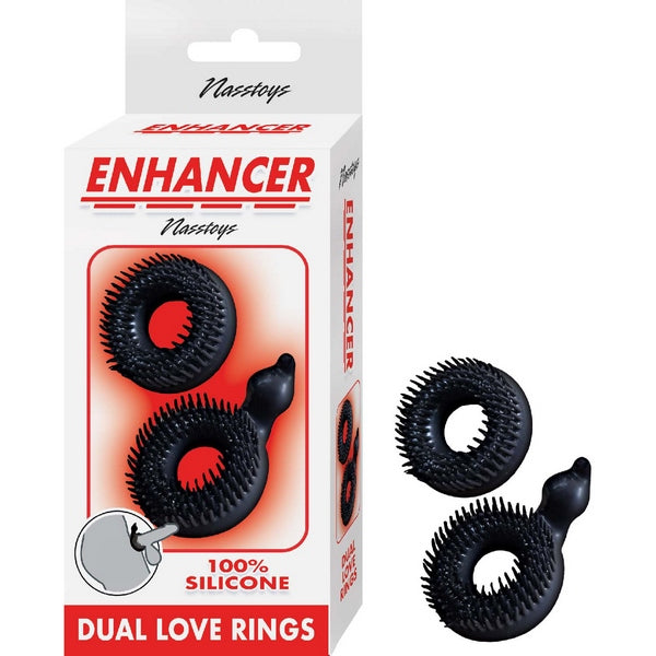 ENHANCE DUAL LOVE C-RING BLACK