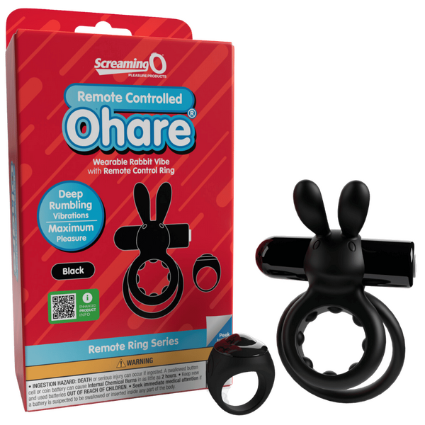 SCREAMING O - O HARE RABBIT COCKRING BLACK