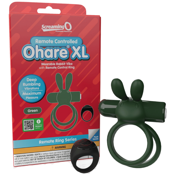 SCREAMING O - O HARE RABBIT XL COCKRING GREEN