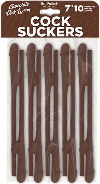 COCK SUCKERS CHOCOLATE STRAWS 10 PK