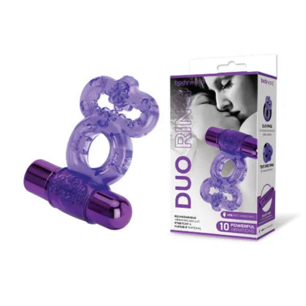 BODYWAND RECHARGEBLE DUO RING PURPLE