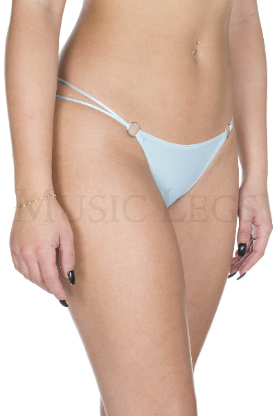 MUSIC LEGS O-RING WITH BACK BOW PANTY SKY BLUE