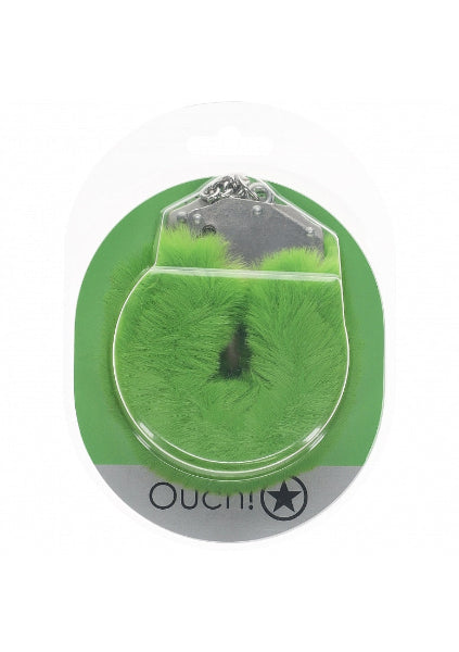 OUCH FLUFFY CUFFS GREEN