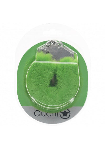 OUCH FLUFFY CUFFS GREEN