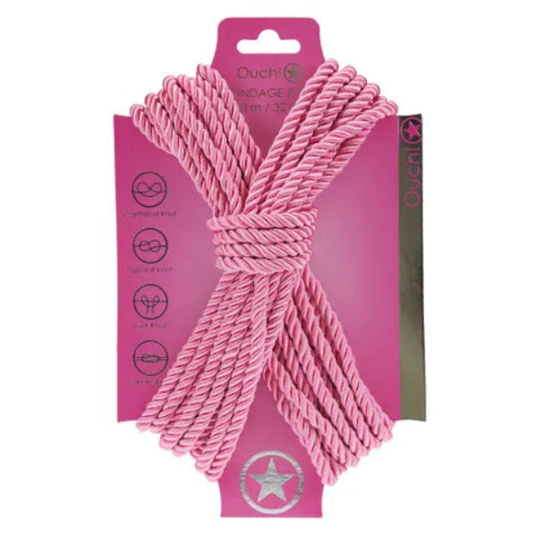 OUCH 10 M BONDAGE ROPE PINK