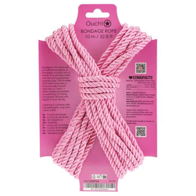 OUCH 10 M BONDAGE ROPE PINK