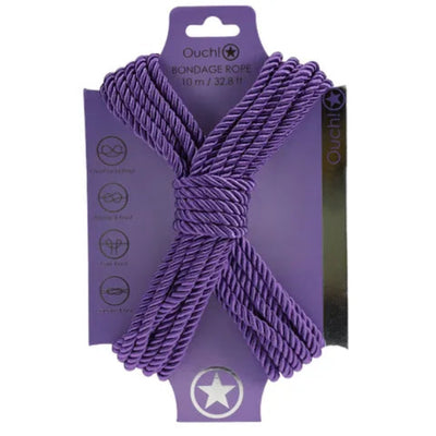 OUCH 10 M BONDAGE ROPE PURPLE