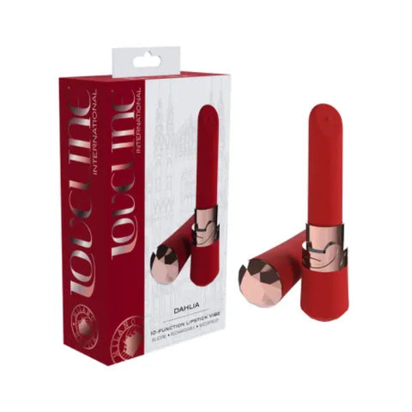 LOVELINE DAHLIA LIPSTICK VIBRATOR RED