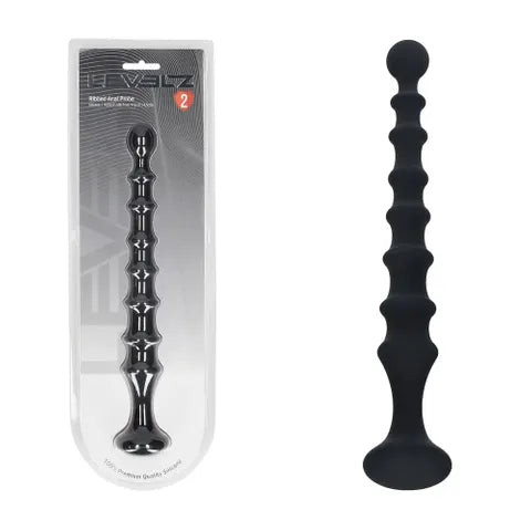 LEVELZ ROUND SILICONE ANAL BALLS BLACK
