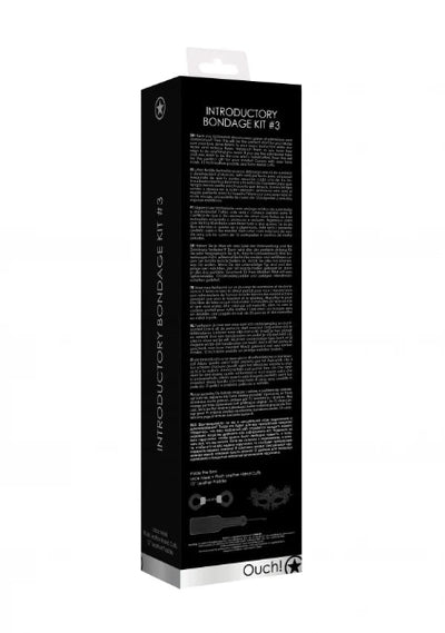 OUCH INTRODUCTORY BONDAGE KIT 3 BLACK