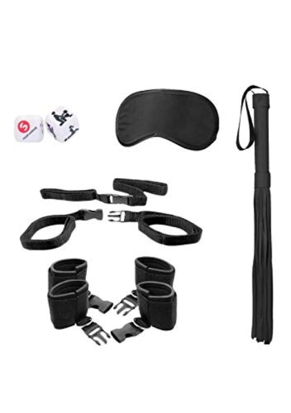 OUCH BED POST BINDINGS RESTRAINT KIT BLACK