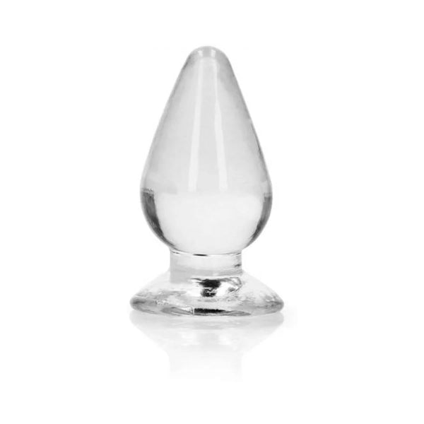 REAL ROCK CRYSTAL CLEAR BUTT PLUG 3.5 INCH CLEAR