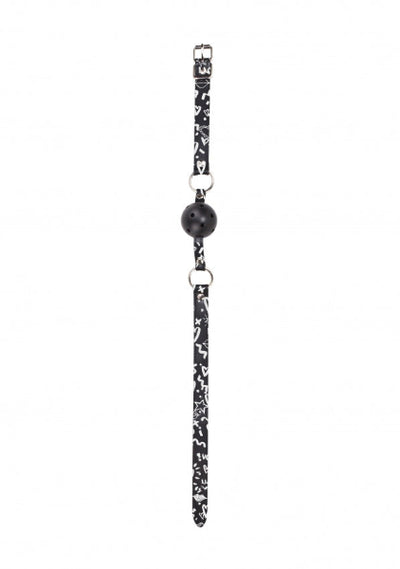 OUCH BREATHABLE BALL GAG  BLACK