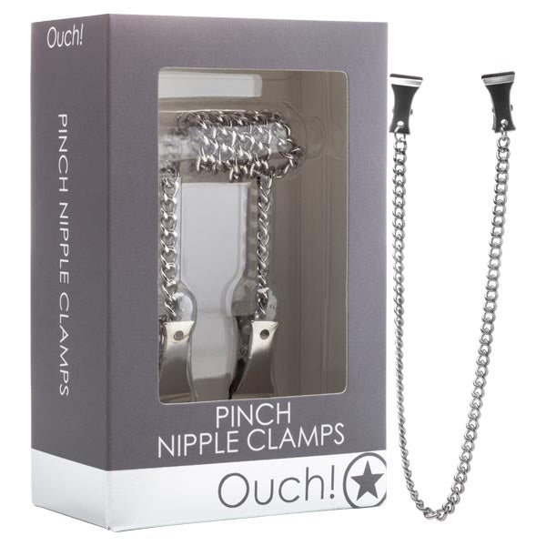 OUCH PINCH NIPPLE CLAMPS WITH CHAIN