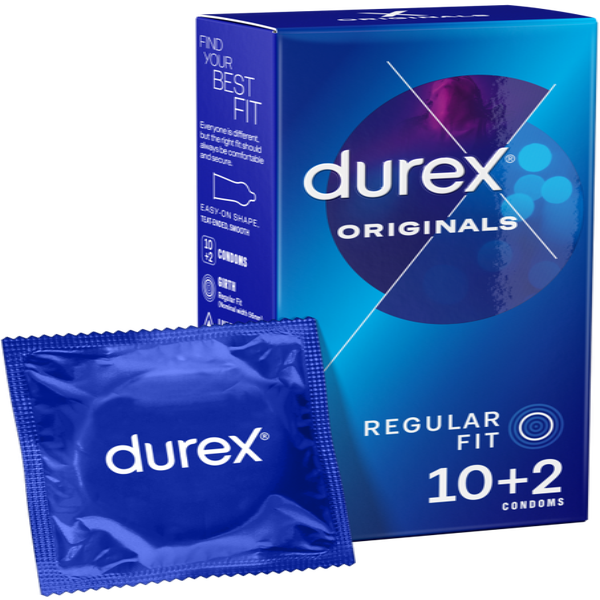 DUREX ORIGINALS LATEX CONDOMS 12 PACK