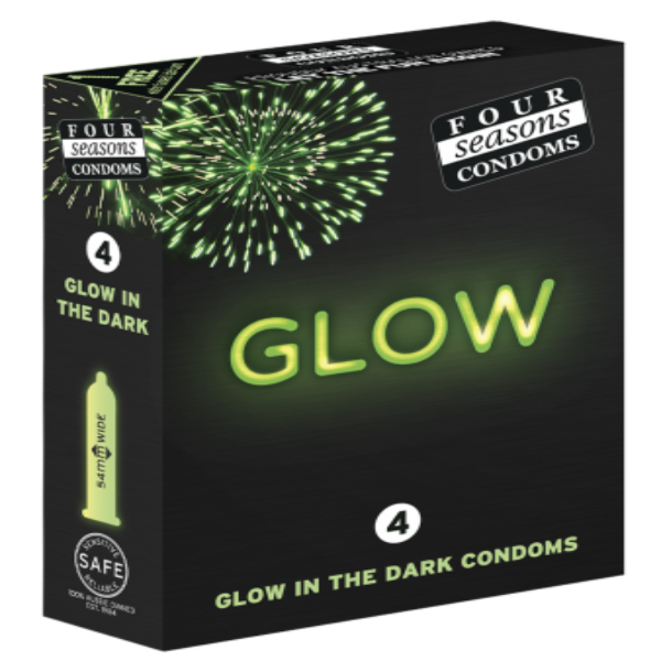 4 SEASONS GLOW CONDOMS 4 PACK