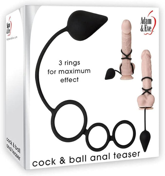 ADAM & EVE COCK AND BALL ANAL TEASER BLACK