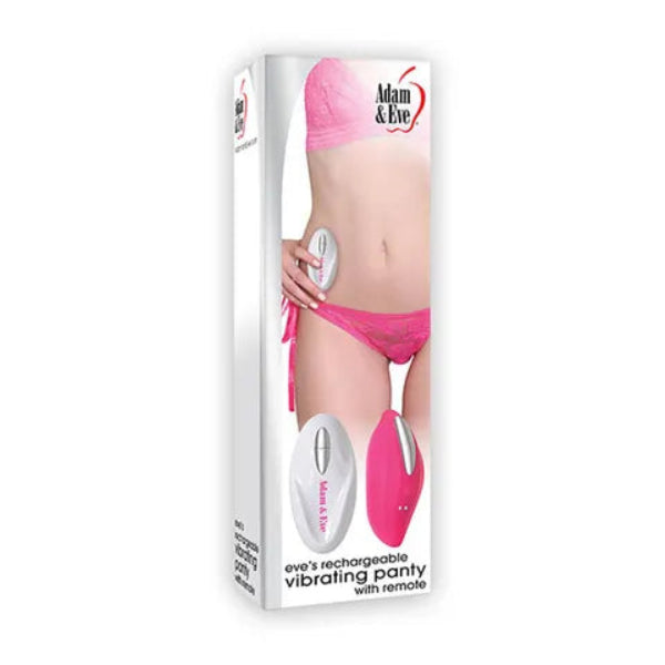 ADAM & EVE RECHARGEABLE VIBRATING PANTY W/ REMOTE