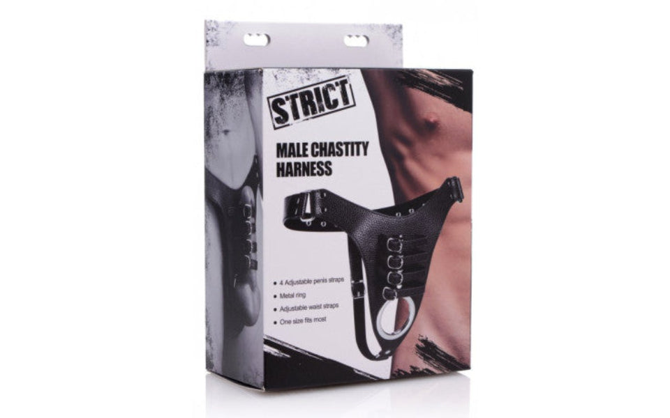 STRICT ADJUSTABLE MALE CHASTITY HARNESS