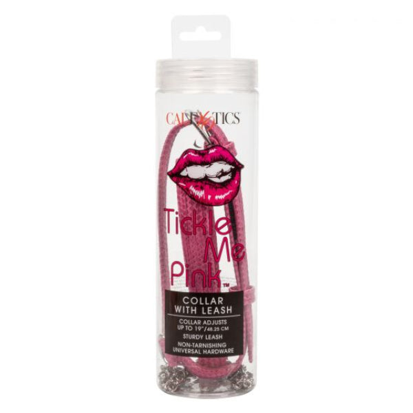 CALEX TICKLE ME PINK COLAR & LEASH PINK