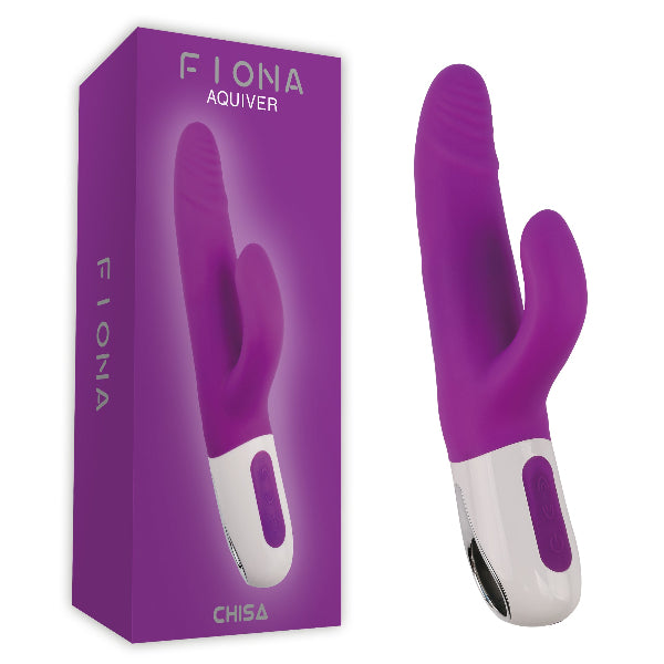 FIONA AQUIVER THRUSTING RABBIT VIBRATOR PURPLE