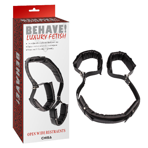 BEHAVE LUXURY FETISH OPEN WIDE RESTRAINTS