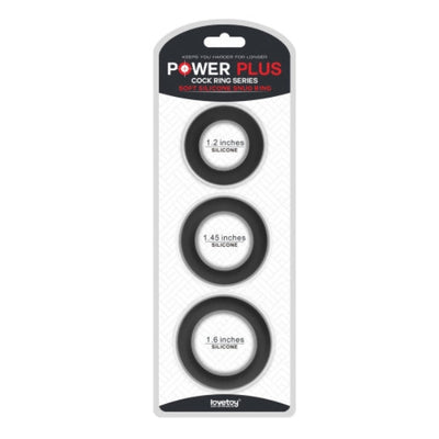 LOVETOY POWER PLUS 3 PIECE SET BLACK