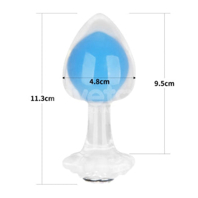 GEMORIA TRANSLUSCENT BLUE BUTT PLUG